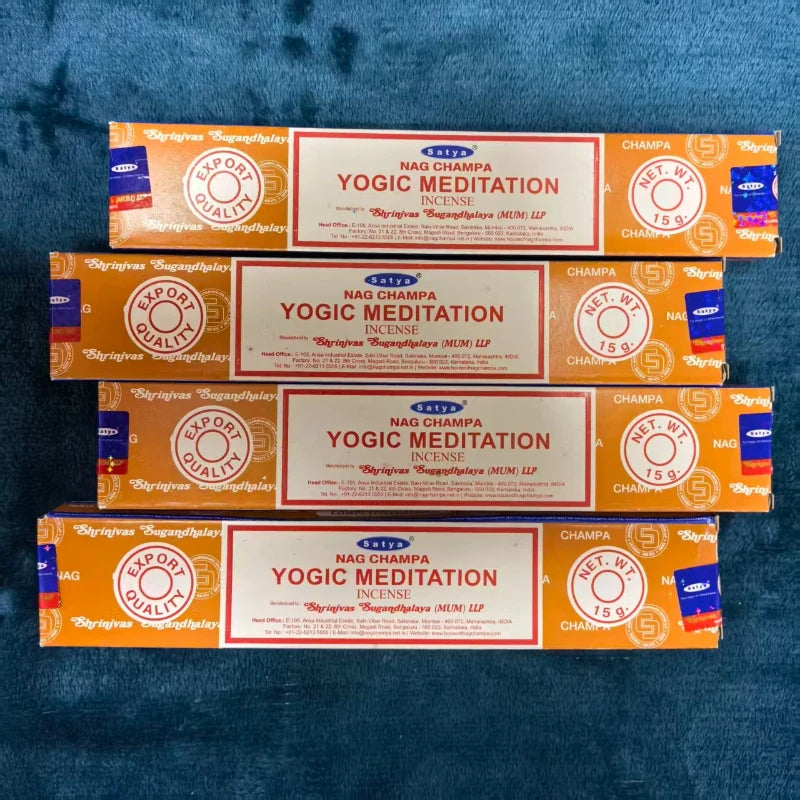 4 Boxes MONEY MATRIX Incense Sticks - Mixed Flavor Satya Handmade Sandalwood/Lavender/BLACK OPIUM/PALO SANTO/Super Hit/NAGCHAMPA Oasis Select YOGIC MEDITATION