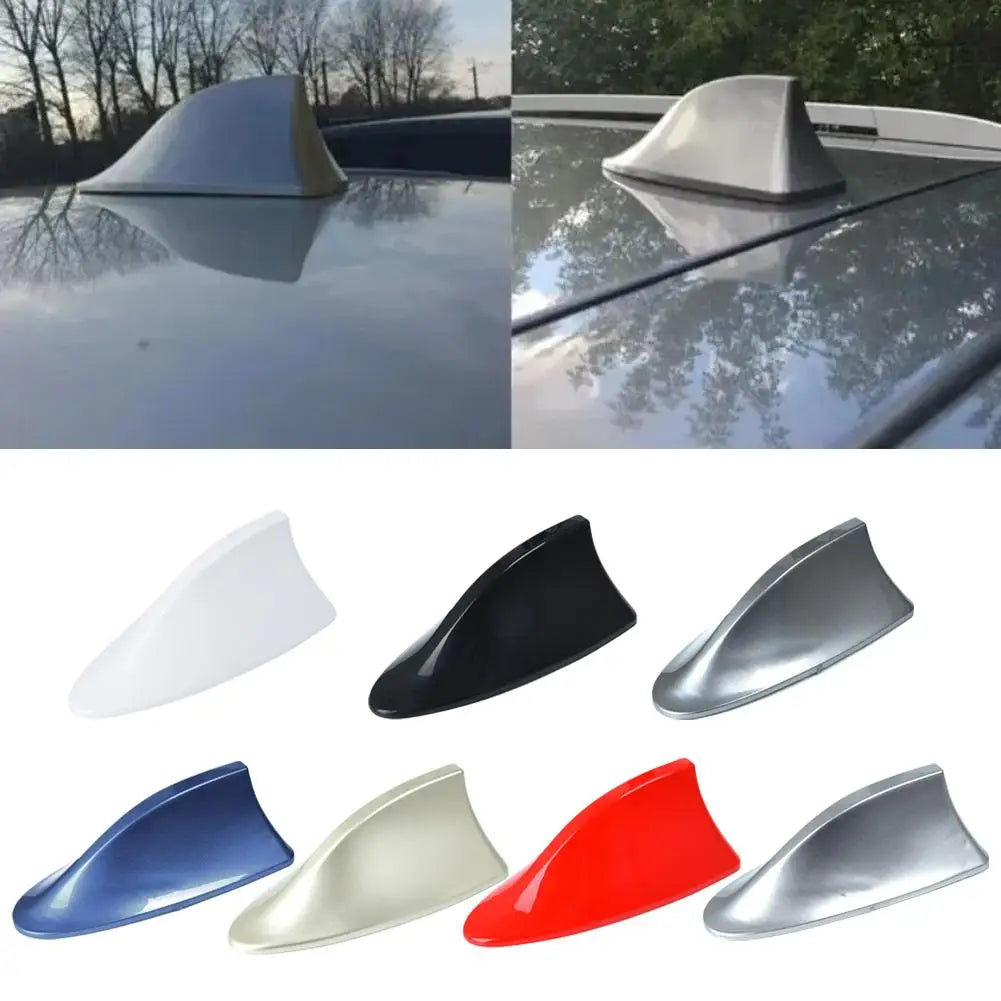 Car Shark Fin Roof Antenna – No-Drill FM/AM/GPS Signal Booster