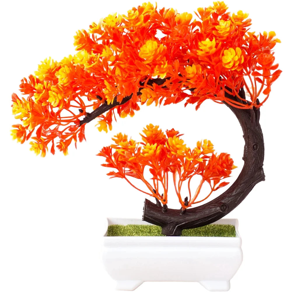 Artificial Tree Bonsai Simulation Plants Pot Plants Small Tree Grass Flower Potted Home Decor Wedding Table Centerpiece Oasis Select Sunset Shade