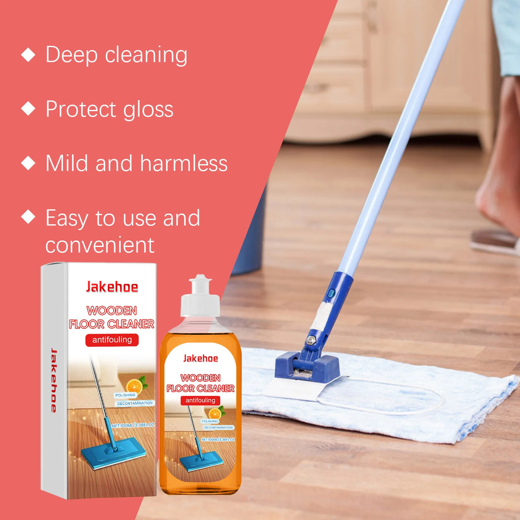 Jakehoe Wood Floor Cleaner & Polish – 100ml Concentrated Floor Cleaner Polish Oasis Select