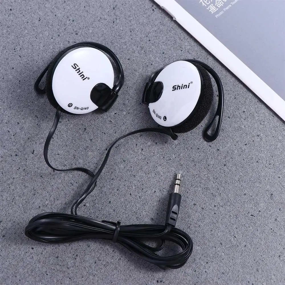 3.5mm Bass Headphones Ear Hook Headset Sports Earphone Wired Earpiece For Mp3 Computer Mobile Telephone Oasis Select