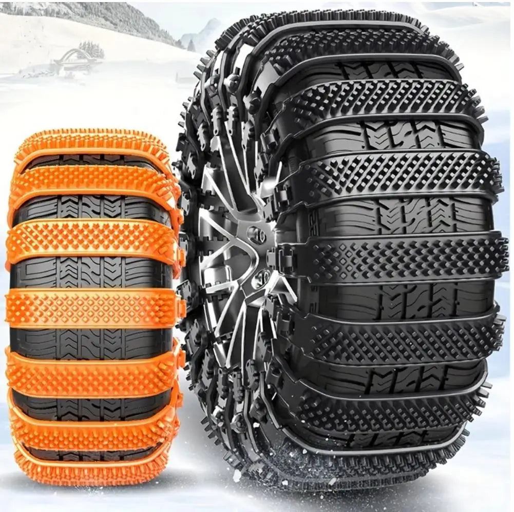 20/10pcs Snow Chain Urethane Set Wheel Ties Belts Widen Thicken Car Tire Crawler Anti-skid Wheel Tyre Ties Winter Emergency Tool Oasis Select