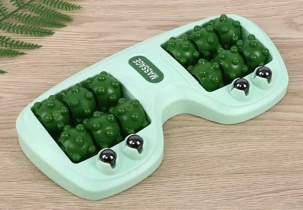 16-Ball Magnetic Foot Roller Massager – Acupoint Leg Massage Foot Roller Massager Oasis Select green