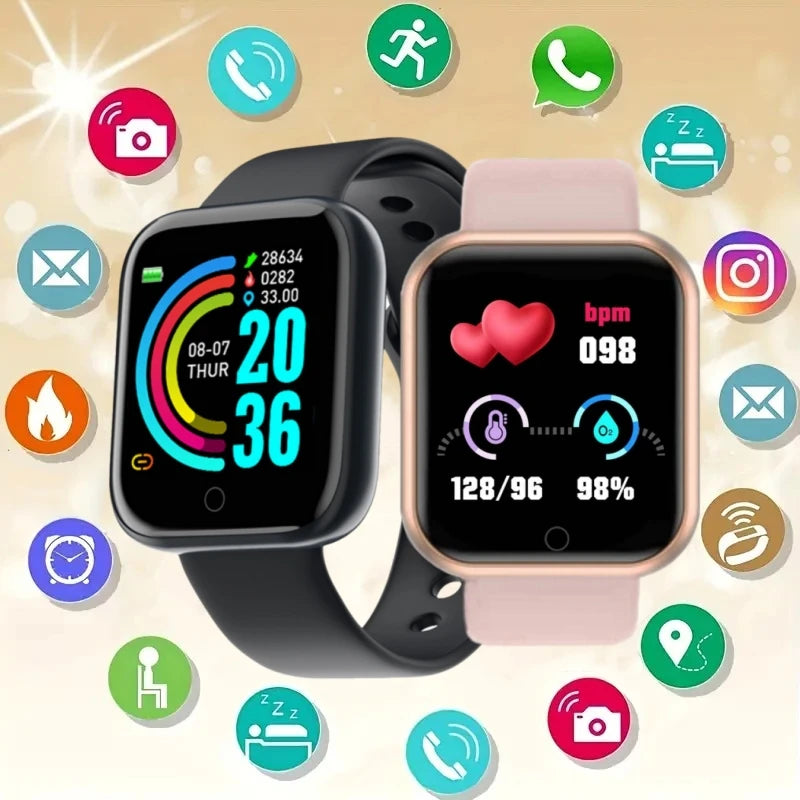 Sports Fitness Smartwatch – Step, Sleep & Heart Rate Tracker