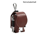 1pc Mini Golf Double Ball Bag PU Small Waist Pouch Holder for Golf Balls and Tees Accessory Oasis Select Brown