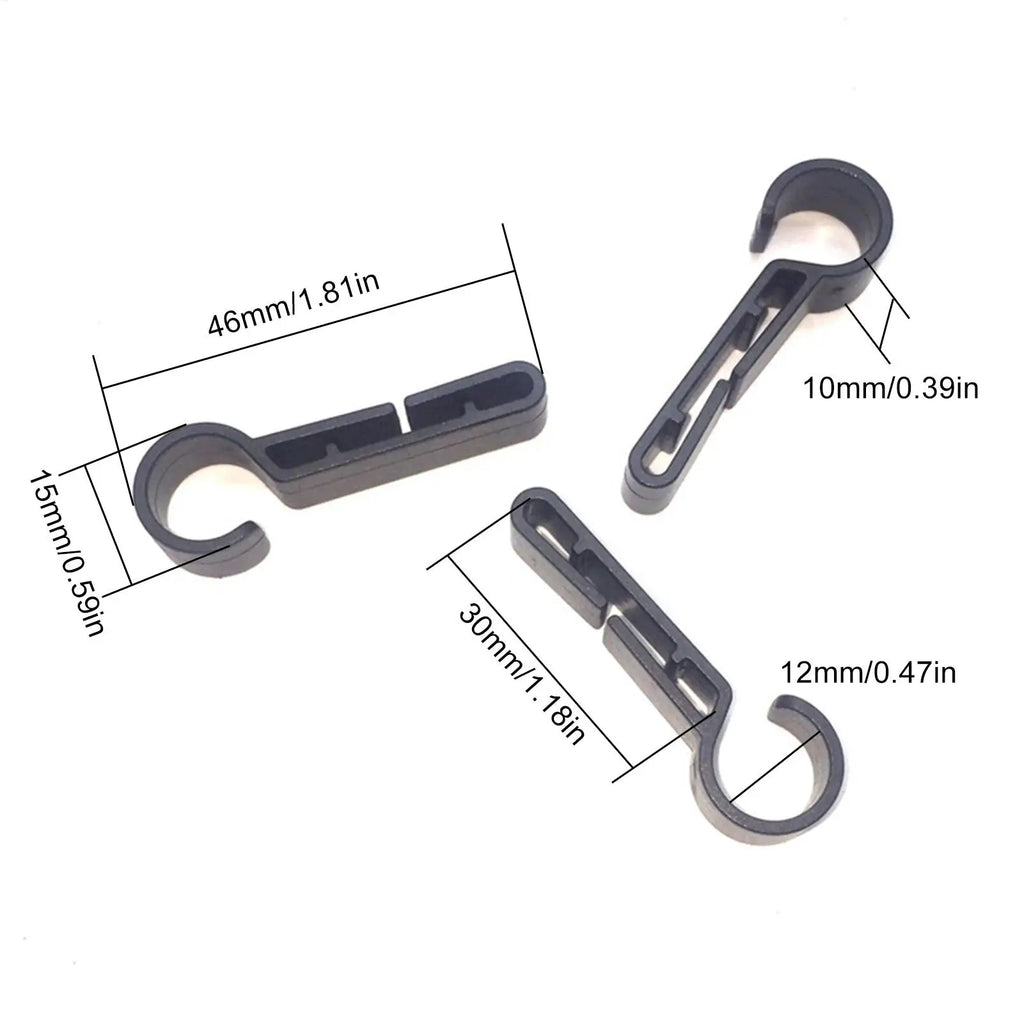 Hard Hat Light Clips 10-Pieces Helmet Headlight Safety Hooks Hard Hat Secure Attachment for Industrial Work Maintenance Outdoors Oasis Select