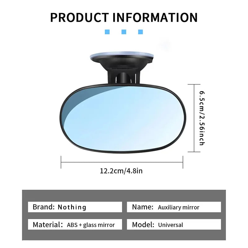 360° Rotatable Car Baby Mirror | Dashboard & Sun Visor Mount
