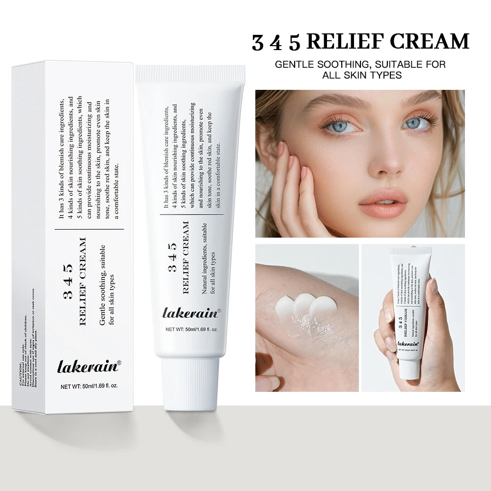345 Relief Cream Address Blemishes Nourish The Skin and Provide Soothing Care Resulting In A Well-Rounded Skincare Solution Oasis Select black