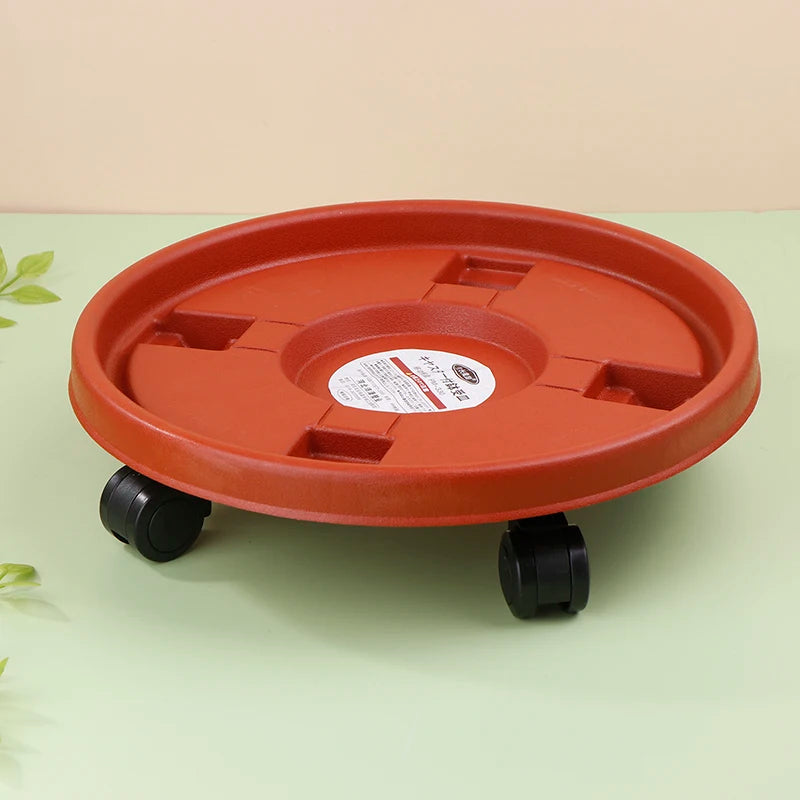 Rolling Plant Stand Tray with Wheels – Heavy Duty Pot Caddy