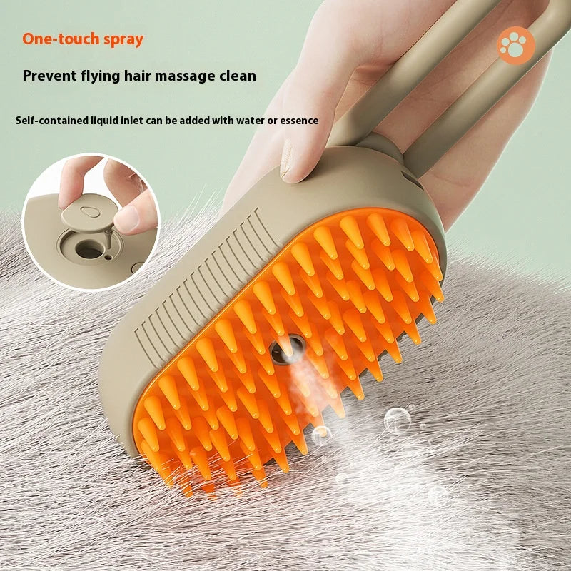 Cat and Dog Pet Spray Massage Comb, One-click Spray Anti-flying Hair Comb, Bath Brush, Hair Removal Pet Products Oasis Select