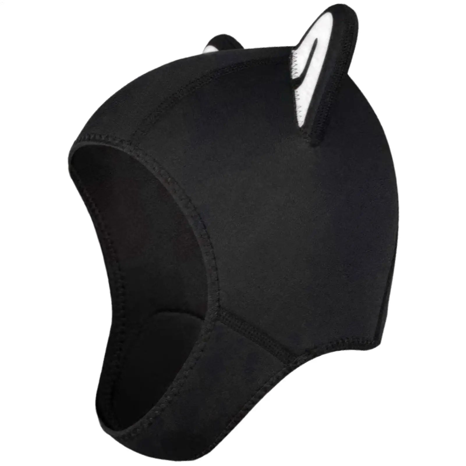 1PC Diving Hood With Chin Straps Women Cute Cat Ears Waterproof Hat Wetsuit Hood Swimming Snorkeling Caps Diving Head Cover Oasis Select