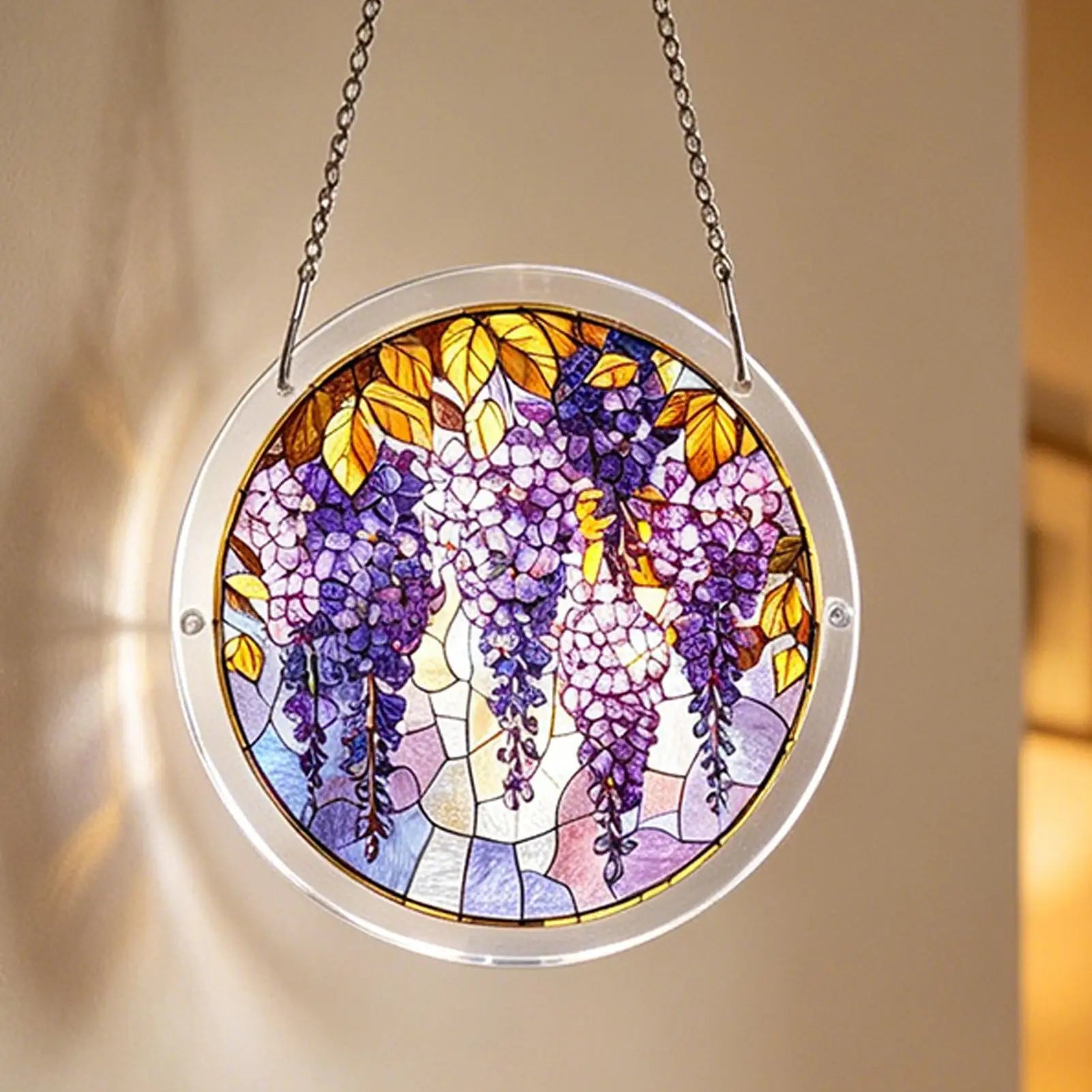 Acrylic Puzzle Suncatcher Hanging Decoration Hanging Pendant Wind Chime Suncatcher Home Window Ornament Garden Decoration Oasis Select
