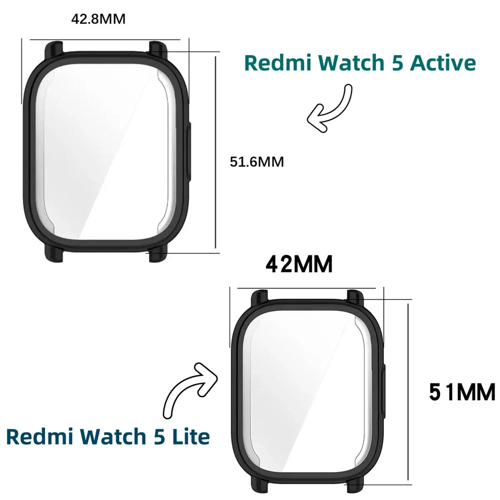 TPU Case for Redmi Watch 5 / 5 Lite / 5 Active – Full Cover Smartwatch Case Oasis Select