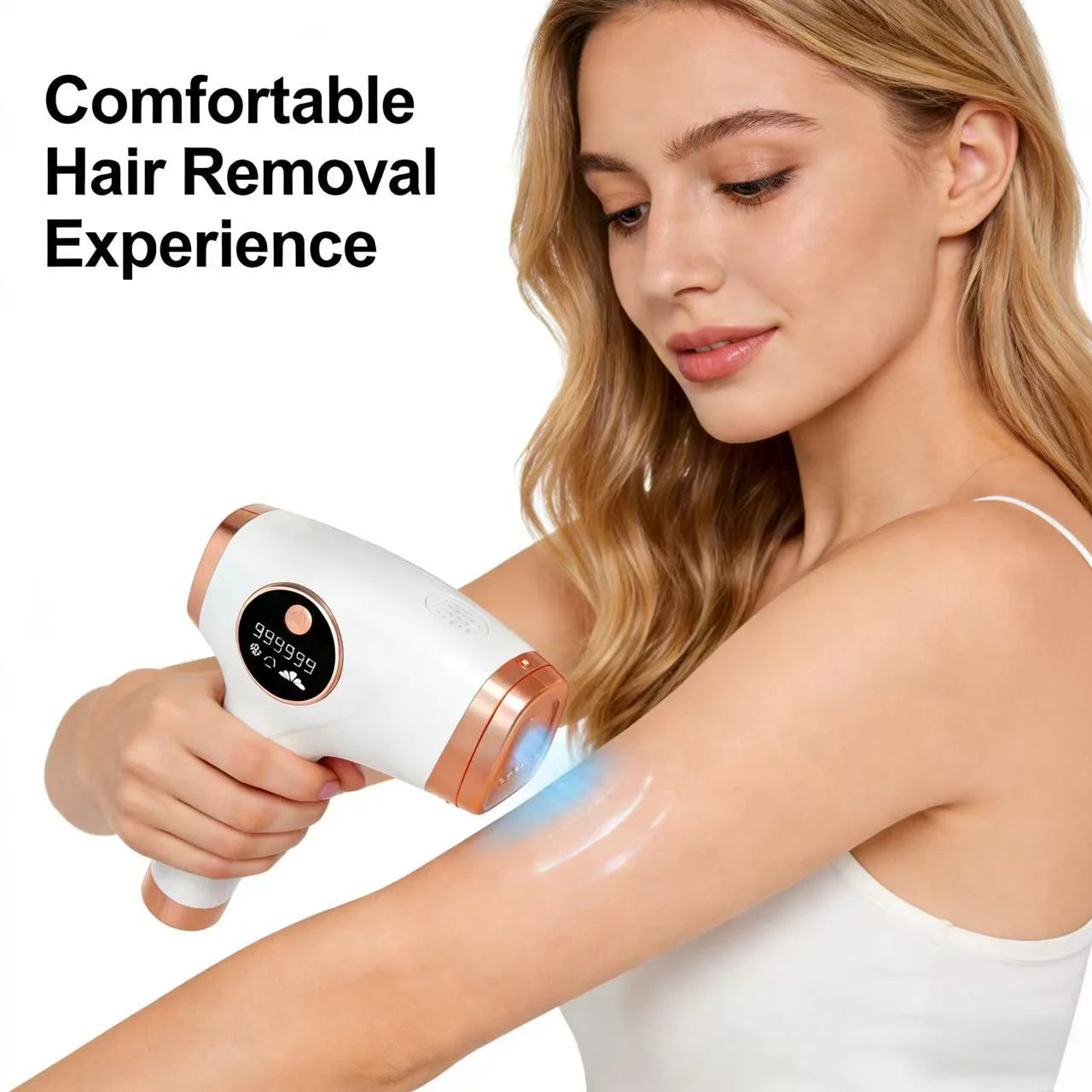 IPL Ice Cooling Hair Removal Device Painless 999999 Flashes LCD Laser Remover for Women Men Oasis Select