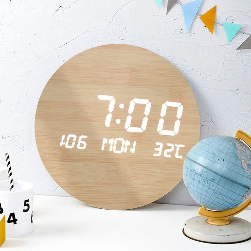 Silent Wall Clock Non-Ticking Home Decor Clock Modern Simple Digital Clock for Living Room Bedroom Wall Clocks Oasis Select