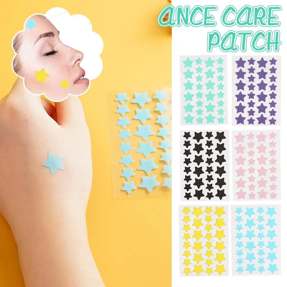 28Pcs Colorful Cute Star Shaped Acne Sticker Invisible Acne Cover Pimple Patch Skin Care Oasis Select