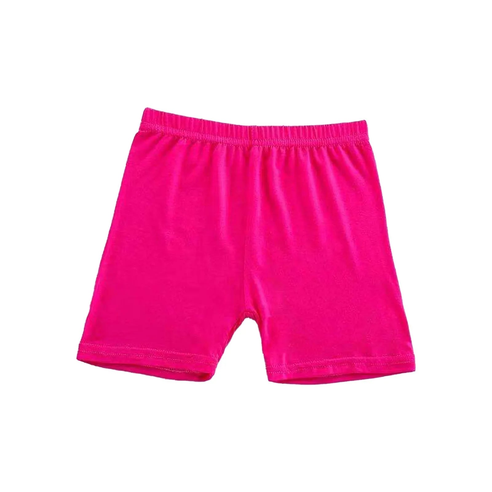 Girls Summer Safety Leggings Cycling Pants Children Anti-emptied Stretch Solid Color Mid-rise Yoga Dancing Shorts 1PC Oasis Select