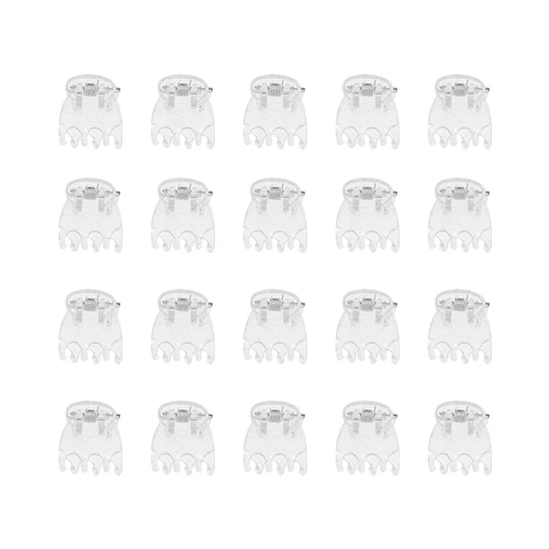50Pcs Transparent 6 Claws Orchid Clips Plastic Butterfly Flowers Support Clear Fixer For Garden Vine Stem Plants Climbing Oasis Select
