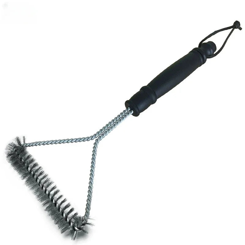 Grill Cleaning Brush BBQ Tool Brush 3 Stainless Steel Brushes in 1 Cleanin Bbq Accessories Best Cleaner Barbecue Oasis Select small