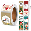 120pcs Christmas Stickers Roll - Cute Santa Polar Bear, Merry Christmas - for Gift Wrapping, Packaging - Paper-Based Oasis Select A