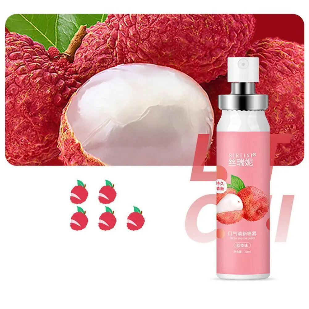 Breath Freshener Spray Fruity Flavor Lychee Watermelon 0 Sucrose 0 Alcohol 0 Preservatives Oral Care Products Breath Freshener Oasis Select