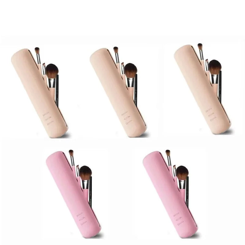 1 Silicone Brow Pencil Case Makeup Brush Eyeshadow Storage Dust-proof