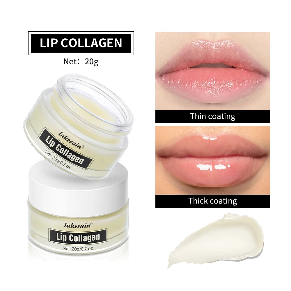 Lakerain Collagen Lip Mask & Balm – Deep Hydration
