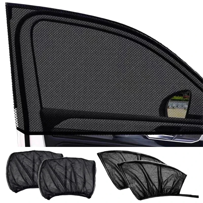 2pcs Car Sun Shade Styling Accessories Auto UV Protect Curtain Side Window Sunshade Mesh Sun Visor Protection Window Films Oasis Select