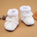 New Fashion Comfortable Shoes Newborn Baby Girls Boys Soft Booties Solid Pompom Snow Boots Infant Toddler Newborn Warming Shoes Oasis Select WHITE