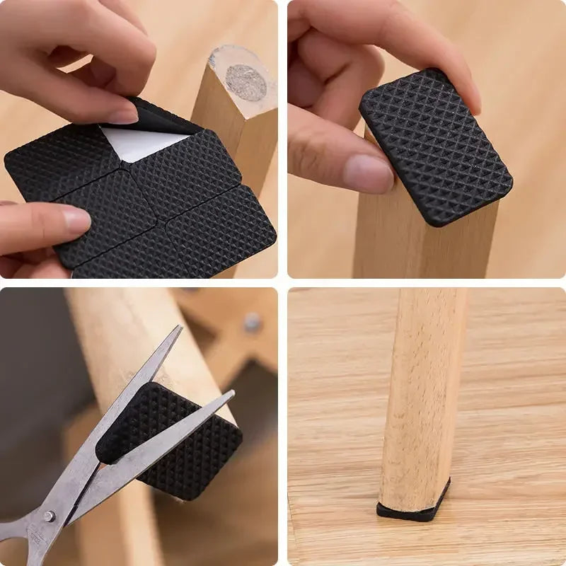 Self Adhesive Furniture Leg Feet Protector Pad Chair Leg Pad Anti-Skid Scratch DIY Resistant Furniture Feet Floor Protector Pads Oasis Select