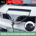 Electric Car Charging Port Waterproof Cover Suction EV Charger Car Cover Suction Adsorption Rain Cap UV Safe Charger Cover Oasis Select Suction cup black