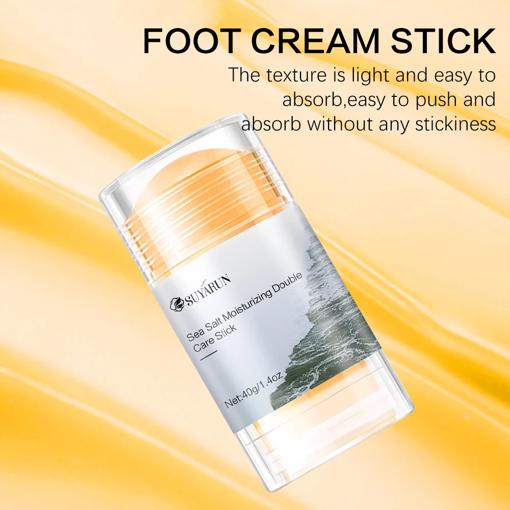 SUYARUN Sea Salt Foot Cream Stick – Exfoliating Moisturizer