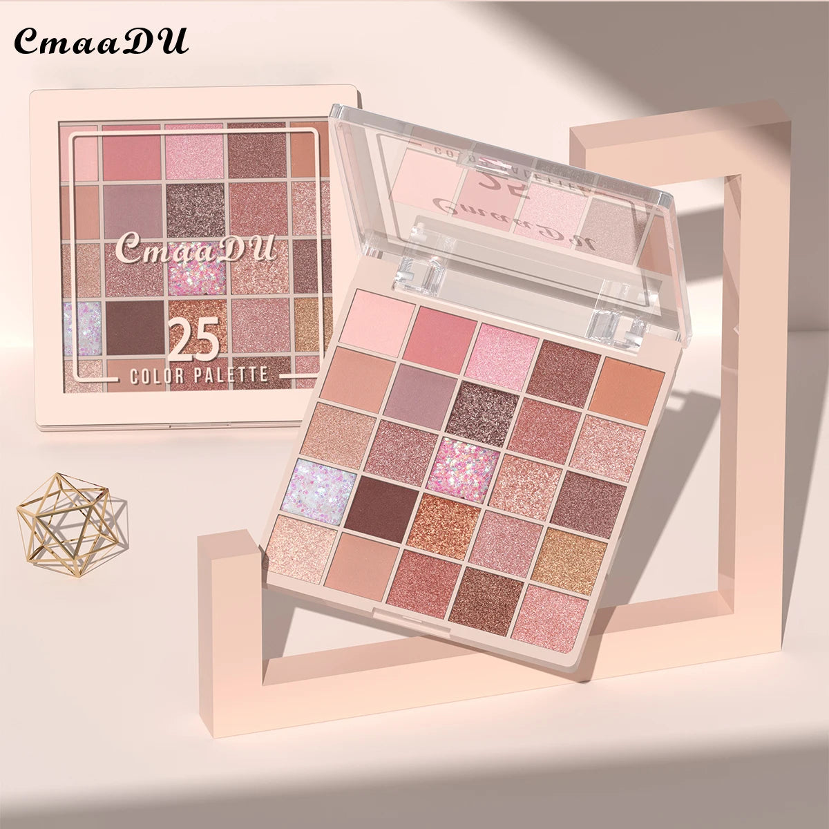 25-Color Eyeshadow Palette | Nude Matte Glitter Earthy Tone Highly Pigmented Waterproof Brown Shimmer | Y2K Valentine's Day Gift Oasis Select