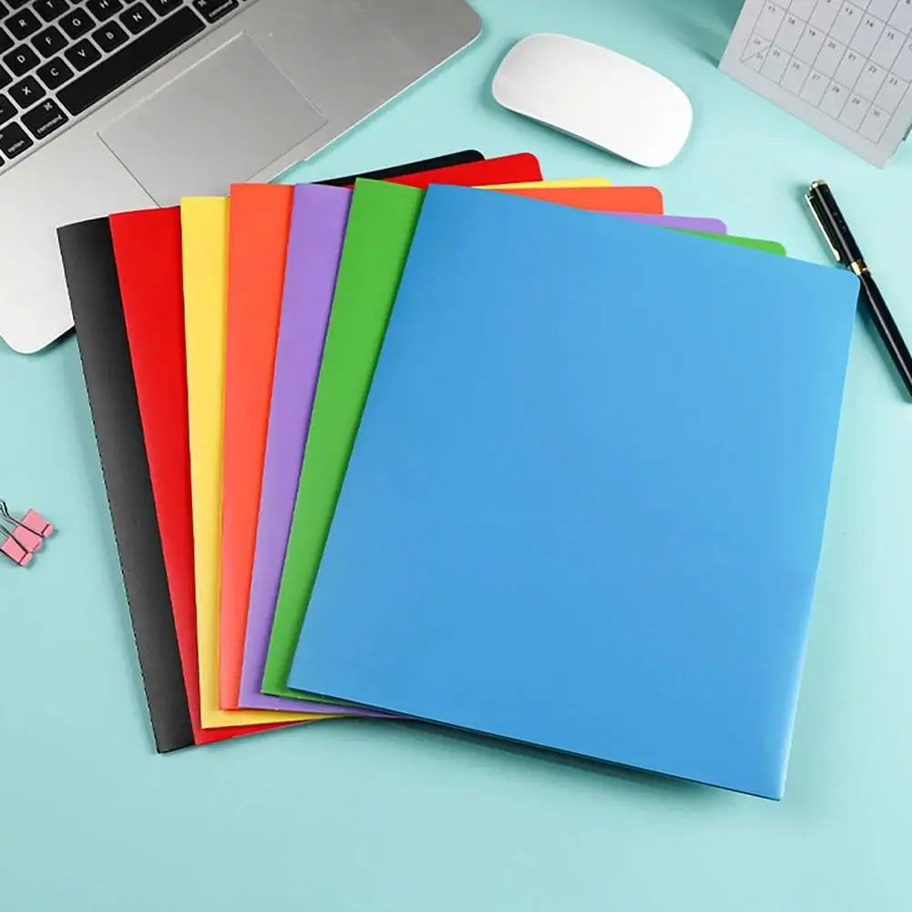 Plastic File Folder 2 Pockets & Business Card Slot – A4 Organizer