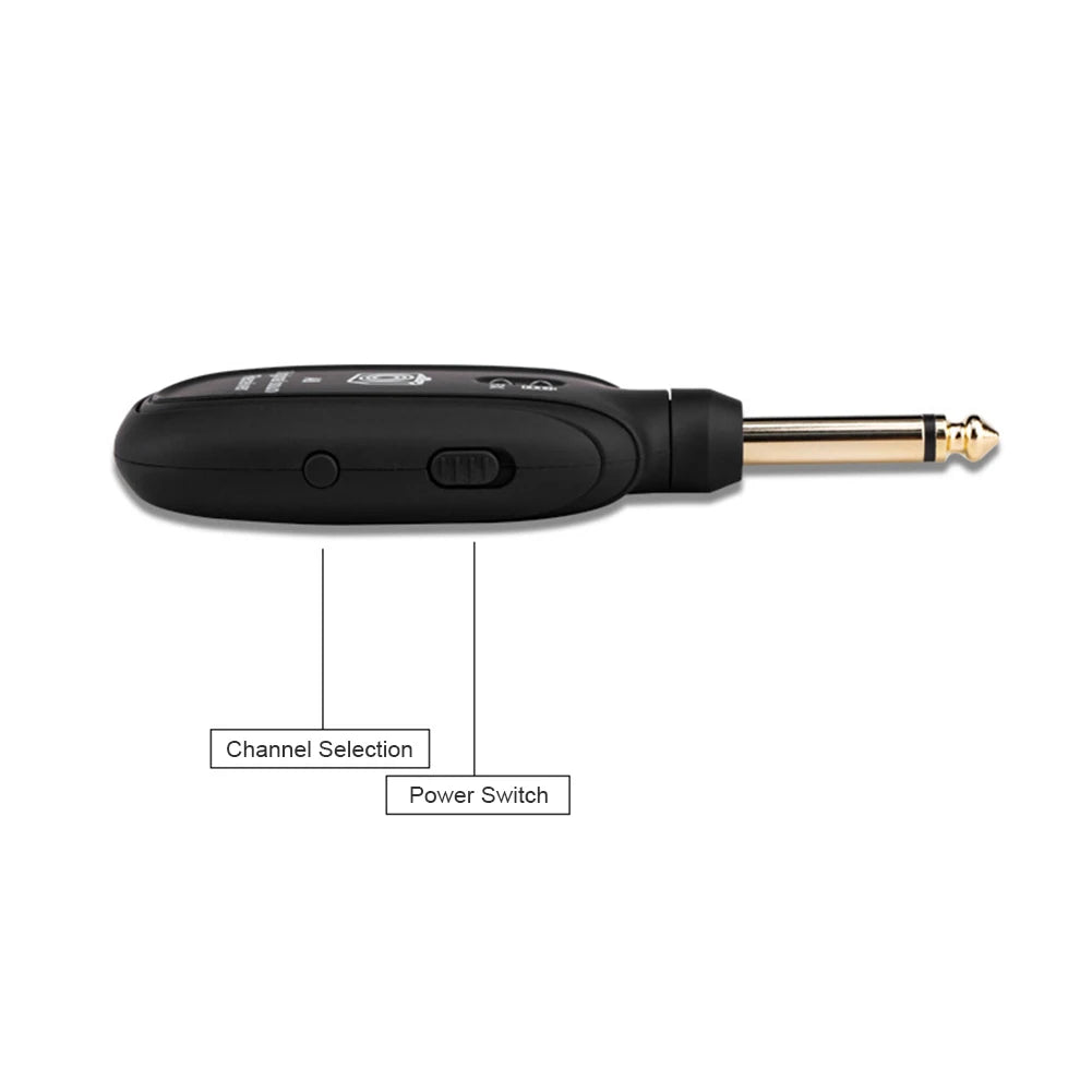 A8 UHF Wireless Guitar System – Transmitter & Receiver Rechargeable Wireless Guitar System Oasis Select