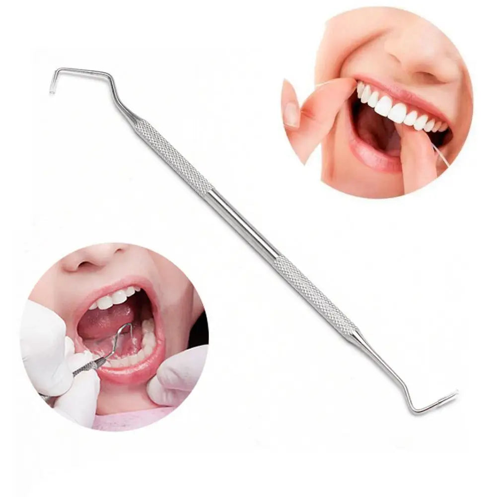 Stainless Steel Double Ended Toothpick Scraper Tools Dental Stain Remover Periodontal Probe Explorer For Teeth Clean Hygiene Oasis Select