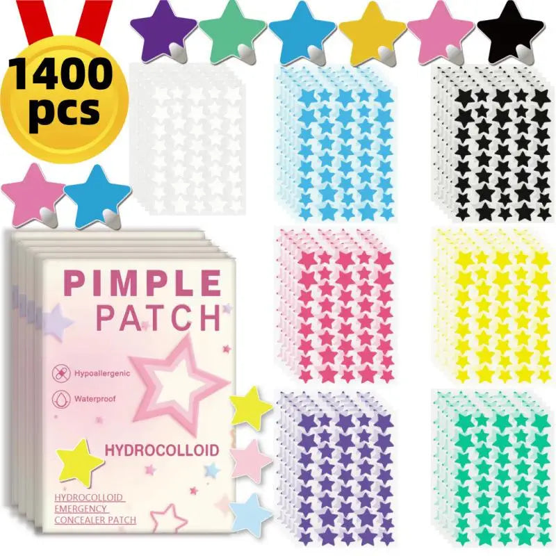 SADOER 1400pcs Star Acne Patches – Ultra-Thin & Breathable Acne Patch Oasis Select A