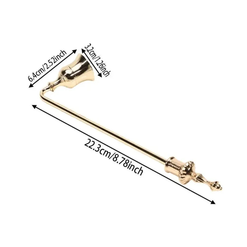 Elegant Bell Shaped Candle Wick Trimmer Long Handle Turn Off Extinguisher Flame Snuffer Wick Cover Home Oasis Select