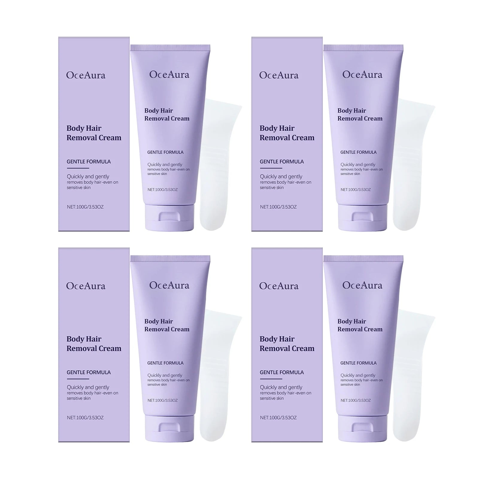OceAura Painless Hair Removal Cream – Body, Legs & Underarm Hair Removal Cream Oasis Select 400g boxed
