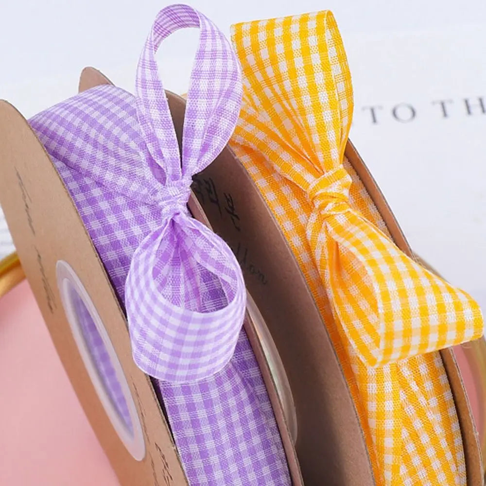 50 Yard Plaid Satin Ribbon Roll 2CM – Gift Wrapping & Weddings