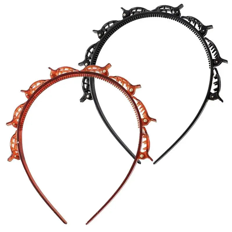 Bangs Hairstyle Hairpin Hairstyle Hairpin Headband Toothed Braid Tool Professional Weave Bangs Clip Hair Accessories For Girls Oasis Select