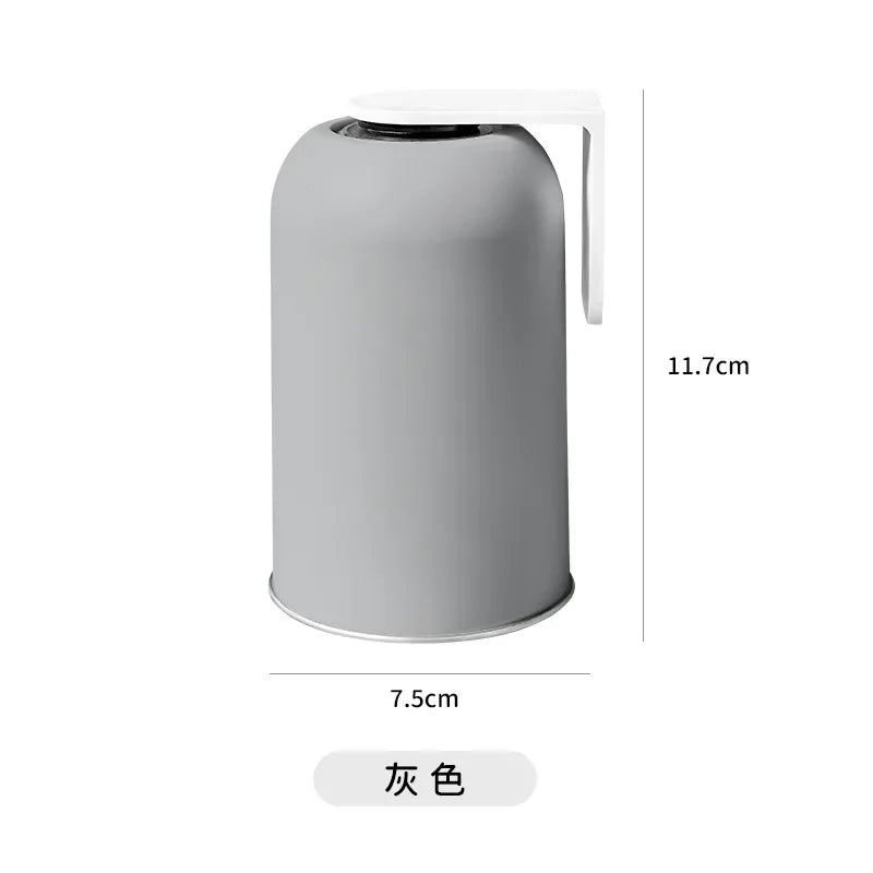 Magnetic Mouthwash Cup 304 Stainless Steel Tooth Brushing Cup Wall Mounted No Punching Household Water Cup Large Capacity New Oasis Select grey