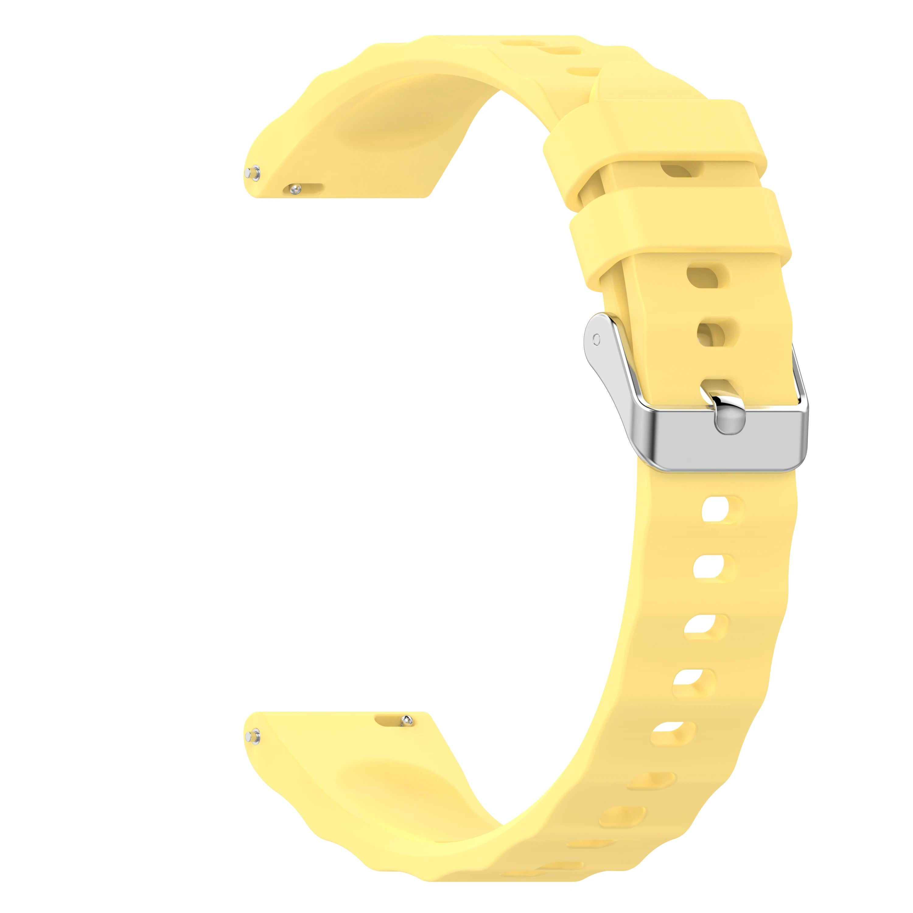 18mm Silicone Watch Strap for Huawei GT6 GT5 GT4 OPPO X2 Mini Silicone Watch Strap Oasis Select YELLOW 18mm