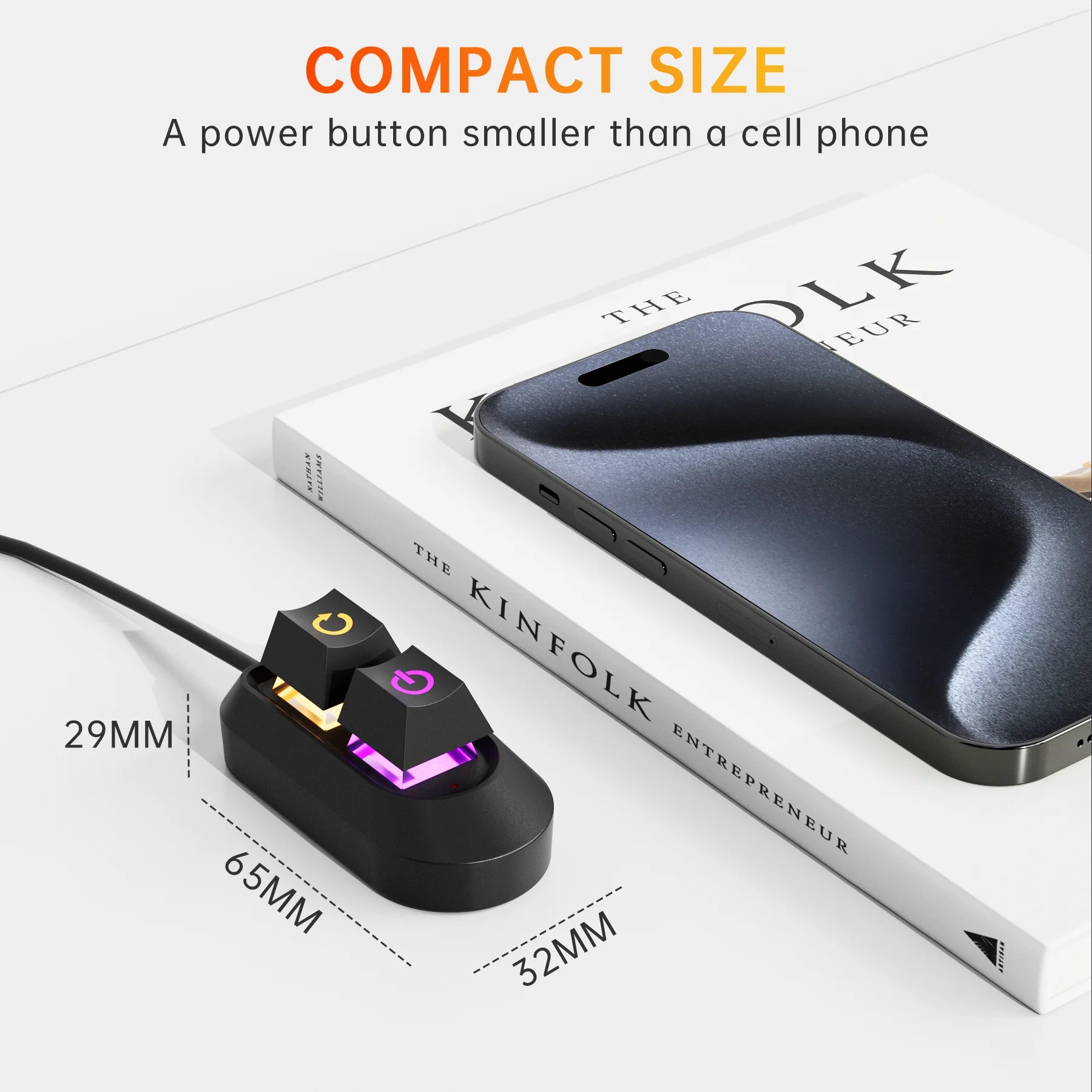 Mechanical Desktop Power Switch External Start Computer Switch On/Off and Reset Button Extension Cable PC Power Button Switch Oasis Select