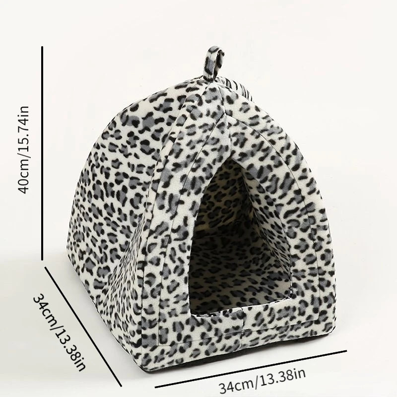 Folding Houses Removable Washable Cat House Puppy Cave Sofa Four Seasons General Can Pet Supplies for Small Medium Pet Oasis Select