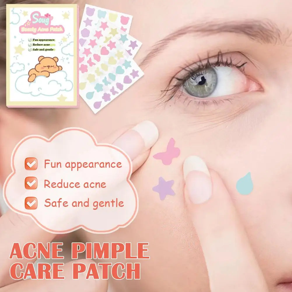 72 Counts Star Pimple Patch Acne Colorful Invisible Acne Removal Skin Care Stickers Concealer Face Spot Beauty Makeup Tool Oasis Select
