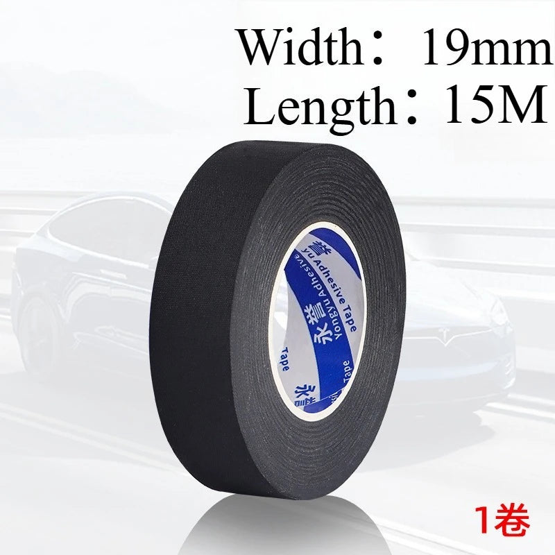 Heat-resistant Flame Retardant Adhesive Cloth Tape For Car Home Cable Harness Wiring Loom Protection Insulation Tape Sticker Oasis Select 19mmx15m
