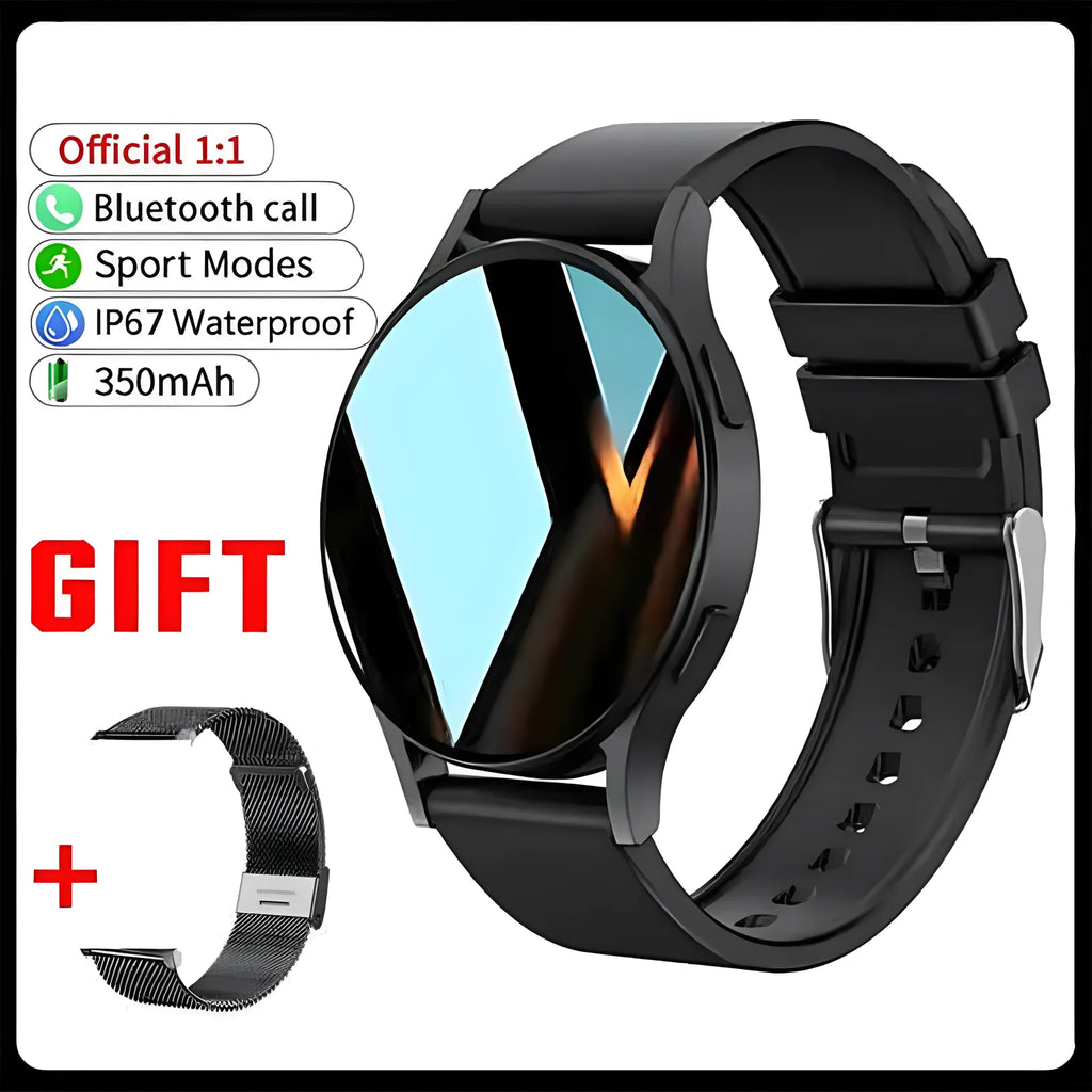 Bluetooth Call Smart Watch Pro 1.39-Inch Custom Dials Music Sports Men Women Watch 6 Health Monitor Smartwatch For Android IOS Oasis Select Bk22Milan