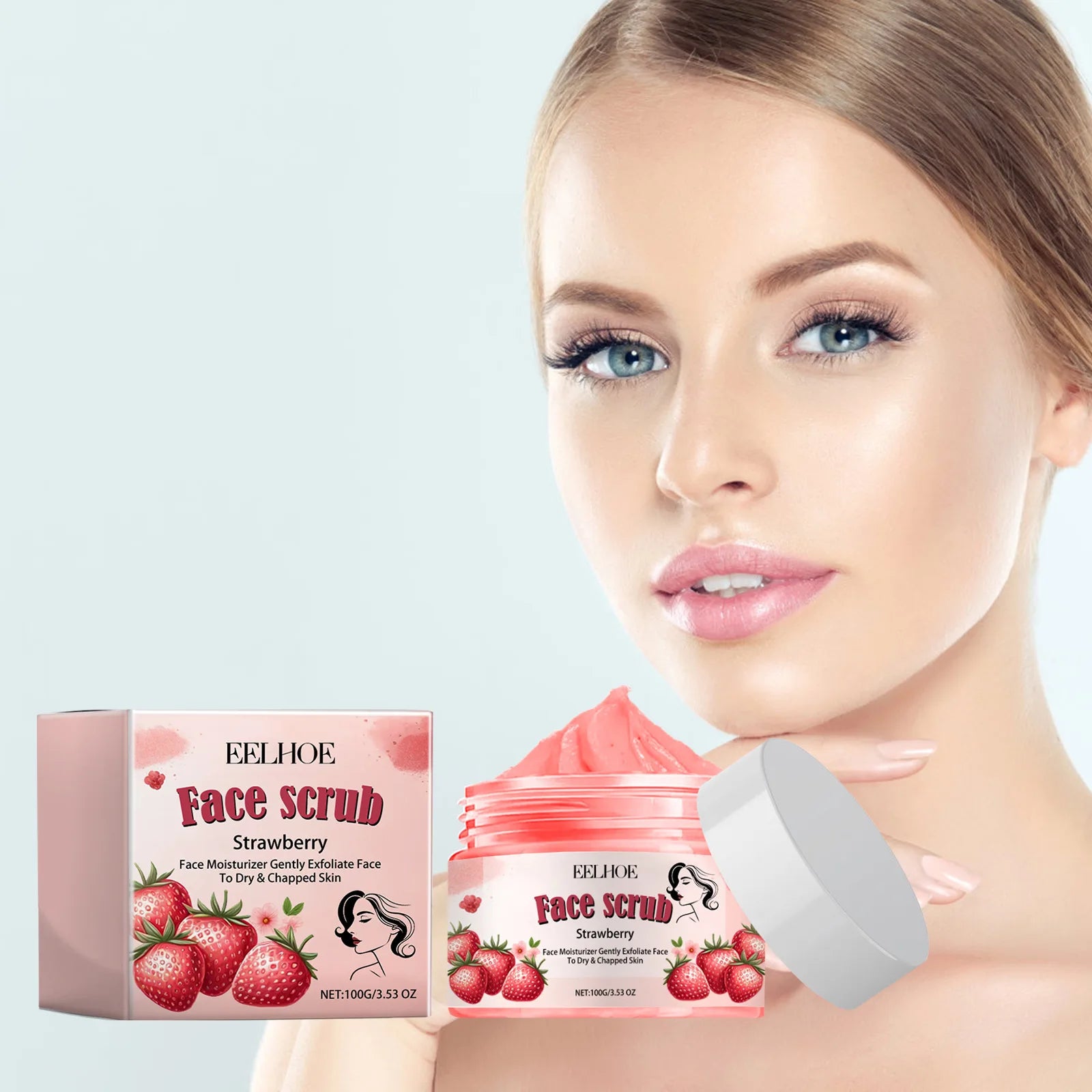 EELHOE Facial Scrub Soften Cutin Removal Dead Skin Repair Face Moisturizer Skin Smooth Shrink Pores Tightening Skin Care Scrub Oasis Select