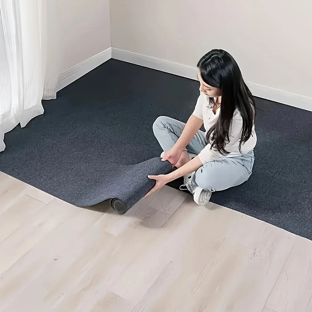 Solid Color Room Decoration Self-adhesive Carpet Living Room Staircase Home Decor Water Uptake Bedroom Rug Bathroom Kitchen Rugs Oasis Select